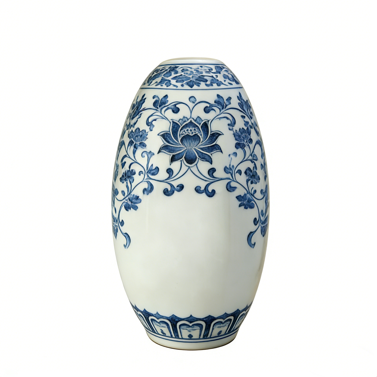 White Ceramic Flower Vase #V131