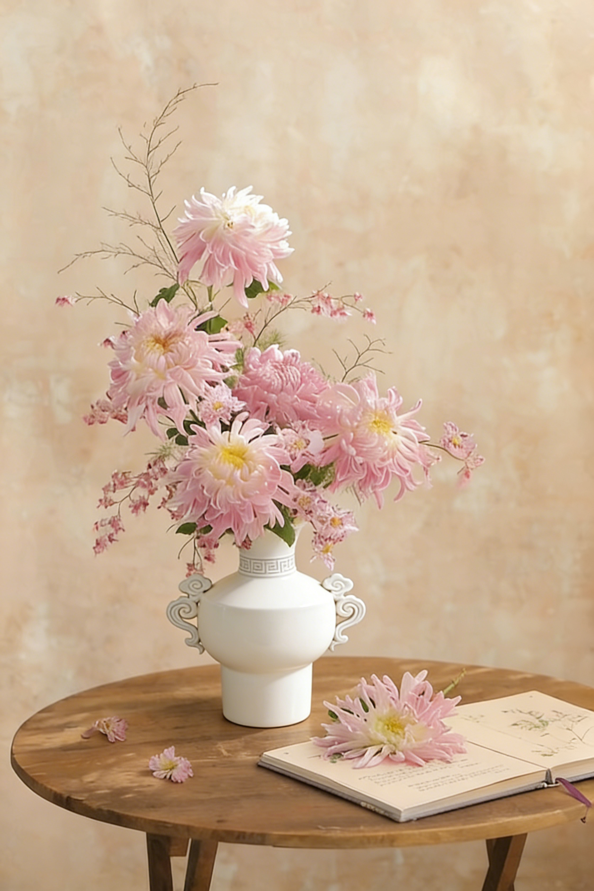 White Flower Vase #V150