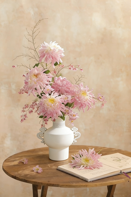 White Flower Vase #V150