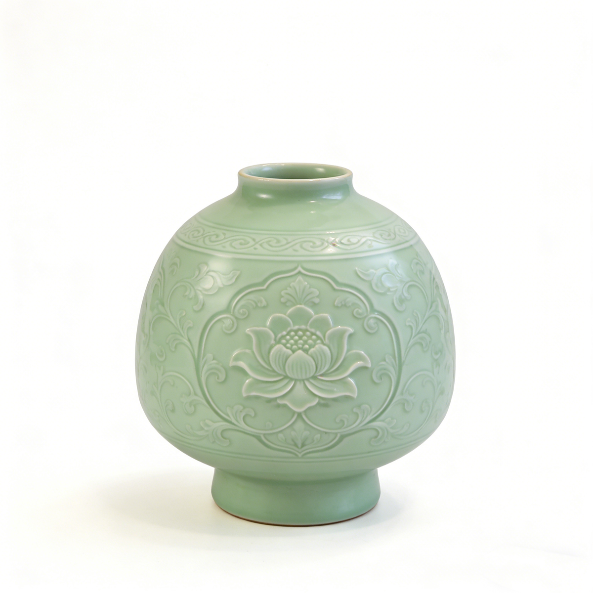 Green Flower Vase #V151